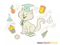 Lustige Bilder für Schule und Kindergarten - Kater