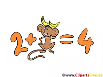 Mathe Unterricht Clipart, Bild, Illustration
