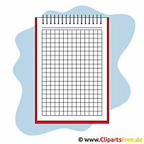 Notebook afbeelding gratis - school clipart