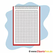 Notizbuch Bild gratis - Schule Cliparts