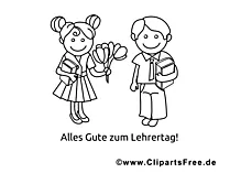 Schüler Bild zum Ausmalen und Ausdrucken