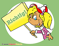 Schoolmeisje clipart afbeelding gratis