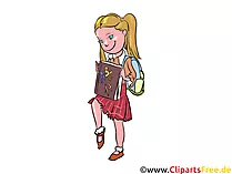 Schülerin, Gymnasium, Schule, Bildung Cliparts, Bilder, Grafiken
