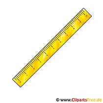 Schulbild gratis - Lineal Bild-Clipart gratis