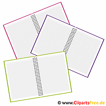 School clipart - voorbeeldenboeken voor lessen