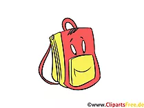 Schulranzen Clipart, Bild, Grafik