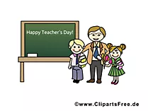 Tag der Lehrer Clipart, Bild, Karte