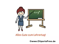 Tag des Lehrers Clipart, Bild, Karte, Glueckwuensche