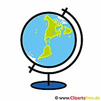 Wereldbol afbeelding - cliparts school