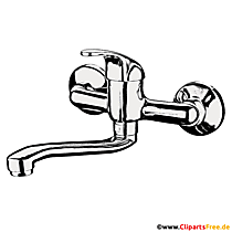 Badewannenarmatur Illustration, Clipart, Bild PNG mit transparentem Hintergrund