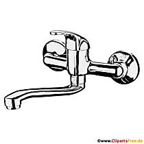 Badewannenarmatur Illustration, Clipart, Bild PNG mit transparentem Hintergrund