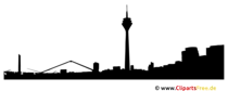 Düsseldorf Clipart Illustration