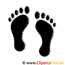 Fussabdruck Clipart kostenlos