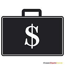 Clipart free - Geld im Koffer