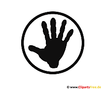 Hand Silhouette Clipart