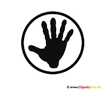 Hand Silhouette Clipart