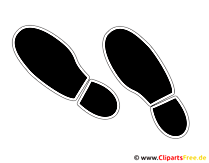 Schuhabdruck Clipart