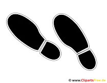 Schuhabdruck Clipart