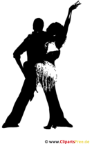 Tanzpaar Silhouette Clipart