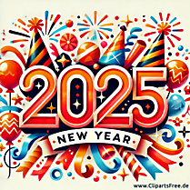 Kartka Szczęśliwego Nowego Roku 2025