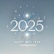 Kaart voor oudejaarsavond 2025