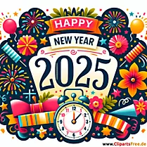 Oudejaarsavond clipart voor Nieuwjaar 2025 - Oudejaarsavondafbeeldingen