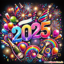 Świetna ilustracja nowego roku 2025