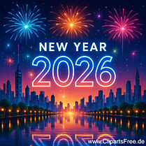 Happy New Year 2026 e-Card