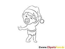 Baby Ausmalbild gratis