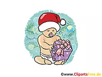 Baby Santa Clipart, Bild, Cartoon gratis