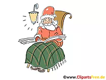 Bild Santa Claus zum Neujahr