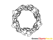 Chsristmas Crown Coloring Sheet