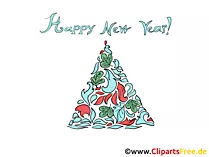 Digital Postcard zum Neujahr