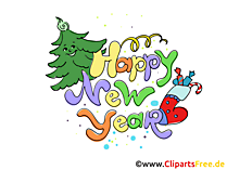 E Card zum Neujahr und Silvester