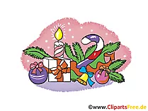 Free Cliparts zu Silvester und Weihnachten