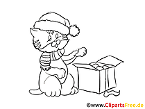 Free Coloring Page New Year for free