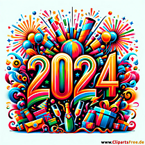 2024 bunte Illustration