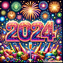 2024 Frohes Neues Jahr Clipart