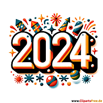 Frohes Neues Jahr 2024 Bild