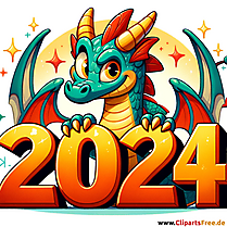 Frohes Neues Jahr 2024 Year Of the Wood Dragon