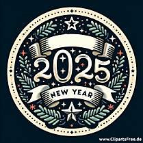 2025 zum Neujahr - Bilder zum Silvester