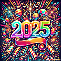 Bunte Bilder mit Feuerwerken zum Silvester 2025