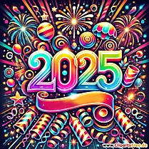 Bunte Bilder mit Feuerwerken zum Silvester 2025