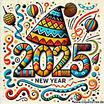 Buntes Bild zum SIlvester 2025