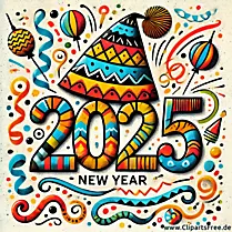 Buntes Bild zum SIlvester 2025