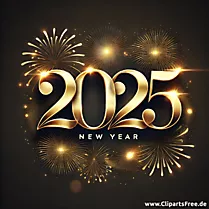 Ein gesundes und erfolgreiches Neujahr 2025 Glückwunsch