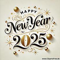 Einen guten Rutsch in das Neue Jahr 2025 vintage Bild