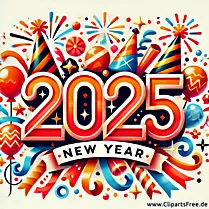 Happy New Year 2025 e-Card