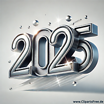 Silvester Clipart 2025