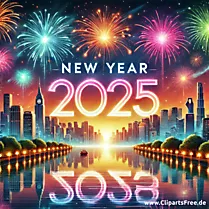 Silvesterfeier Illustration 2025